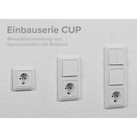Schalter und Steckdosen Set McPower Cup Arbeitszimmer, 18-teilig, wei&szlig;