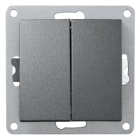 Serien-Schalter McPower Flair, 2-fach, 250V~/10A, UP,...