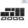 Schalter und Steckdosen Set McPower Flair Standard Profi 20-teilig, anthrazit