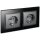 Steckdosen Set McPower Flair Beginner 2S-Style Profi anthrazit, Glasrahmen, Steckanschluss