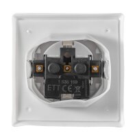 Schutzkontakt-Steckdose McPower Flair 250V/16A, UP, IP44, wei&szlig;, Steckanschluss