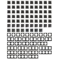 Schalter und Steckdosen Set McPower Flair Megaset 100-teilig, anthrazit