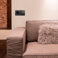 Schalter und Steckdosen Set McPower Flair Megaset 100-teilig, anthrazit