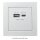 USB-Ladedose McPower Flair 2-fach, USB-C, PD 3.0 20W, wei&szlig;