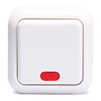 Schalter McPower Finery, 250V/10A, AP, wei&szlig;, mit...