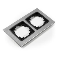 Rahmen McPower Flair, 2-fach, silbernes Aluminium