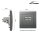 Netzwerk-Dose McPower Flair CAT6A, UP, anthrazit, vollgeschirmt