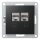 Netzwerk-Dose McPower Flair CAT6A, UP, matt schwarz, vollgeschirmt
