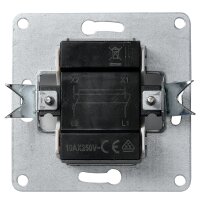 Kreuzschalter McPower Flair, 250V~/10A, UP, matt schwarz