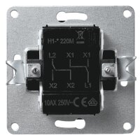 Wechselschalter McPower Flair 2-fach, 250V~/10A, UP, matt...