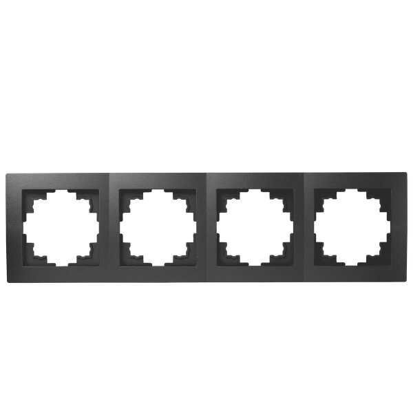 Rahmen McPower Flair, 4-fach, matt schwarz
