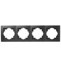 Rahmen McPower Flair, 4-fach, matt schwarz