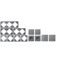 Schalter und Steckdosen Set McPower Shallow Flur,...