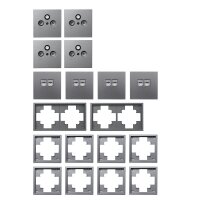 Schalter und Steckdosen Set McPower Shallow Multimedia,...