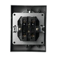 Schutzkontakt-Steckdose McPower Flair 2-fach, 250V~/16A, anthrazit