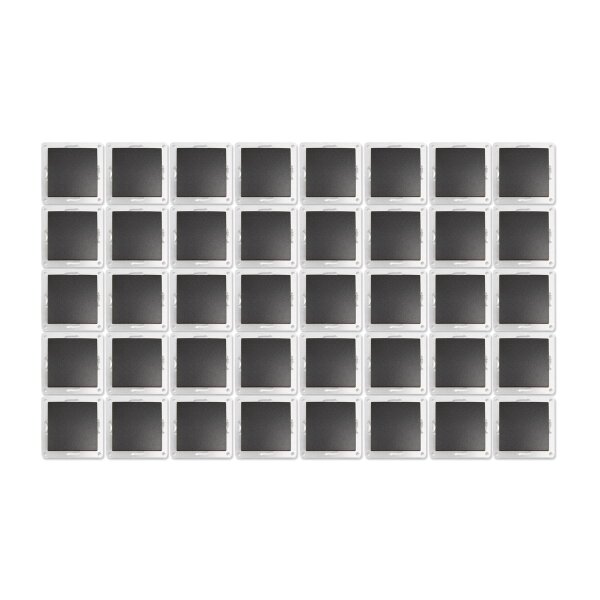 Wechselschalter McPower Flair, 250V~/10A, UP, anthrazit, 40er-Pack