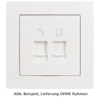 RJ45 + RJ11 Dose McPower Flair f&uuml;r ISDN, Cat, UP,...