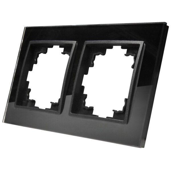 Glas-Rahmen McPower Flair, 2-fach, schwarz