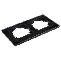 Glas-Rahmen McPower Flair, 2-fach, schwarz