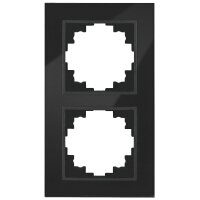 Glas-Rahmen McPower Flair, 2-fach, schwarz