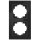 Glas-Rahmen McPower Flair, 2-fach, schwarz