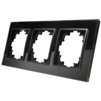 Glas-Rahmen McPower Flair, 3-fach, schwarz