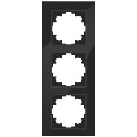 Glas-Rahmen McPower Flair, 3-fach, schwarz
