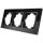 Glas-Rahmen McPower Flair, 3-fach, schwarz