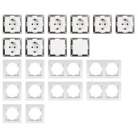 Schalter und Steckdosen Set McPower Flair Standard,...