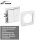 Jalousie-Taster McPower Cup Hoch und Runter, 250V~/10A, UP, wei&szlig;