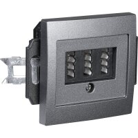 TAE-NFN-Anschlussdose McPower Flair UP, anthrazit, 3x 6-polig