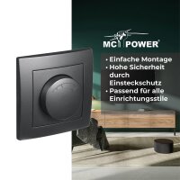 LED-Dimmer f&uuml;r elektronische Trafos McPower Flair 250V/300W, Memory-Funktion