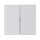 Taster McPower Shallow 2-fach, 250V~10A, UP, Steckanschluss, wei&szlig;