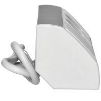 Steckdosenblock Aufbau, silber-wei&szlig;, 2-fach, 2x USB (Typ A+C), 3680W
