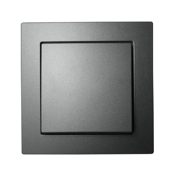 Wechselschalter McPower Flair, IP44, 250V~/10A, UP, anthrazit, Steckanschluss