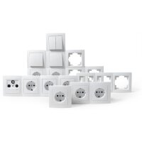 Schalter und Steckdosen Set McPower Flair Wohnlandschaft,...