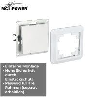 Wechselschalter McPower Cup 250V~/10A, UP, wei&szlig;