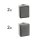 Feuchtraum Set McPower Secure Flur 4-teilig, grau, IP44