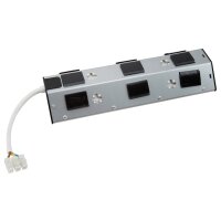 Steckdosenblock McPower Premium Aufbau, Edelstahl, 4-fach Schutzkontakt