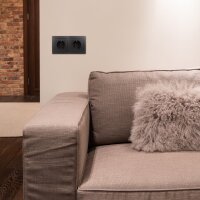 Schalter und Steckdosen Set McPower Flair Standard Plus 21-teilig, anthrazit