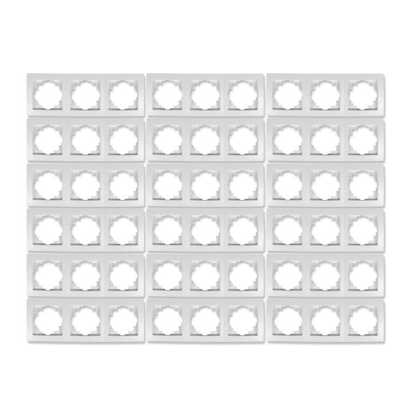 Rahmen McPower Flair, 3-fach, wei&szlig;, 18er-Pack