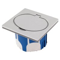Boden Einbausteckdose, IP44, Edelstahl, 3680W, incl....