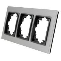 Rahmen McPower Flair, 3-fach, silbernes Aluminium