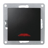 Schalter McPower Flair, 250V~/10A, UP, matt schwarz mit...