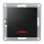Schalter McPower Flair, 250V~/10A, UP, matt schwarz mit Kontroll-Leuchte