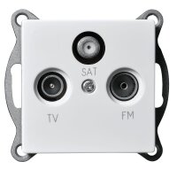 Antennendose McPower Flair f&uuml;r TV, Radio und Sat,...
