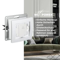 Jalousie-Taster McPower Flair, Hoch und Runter, 250V~/10A, UP, wei&szlig;