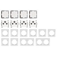 Schalter und Steckdosen Set McPower Flair Multimedia,...