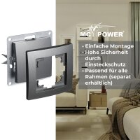 Wechselschalter McPower Flair, 250V~/10A, UP, anthrazit