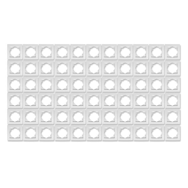Rahmen McPower Flair, 1-fach, wei&szlig;, 66er-Pack